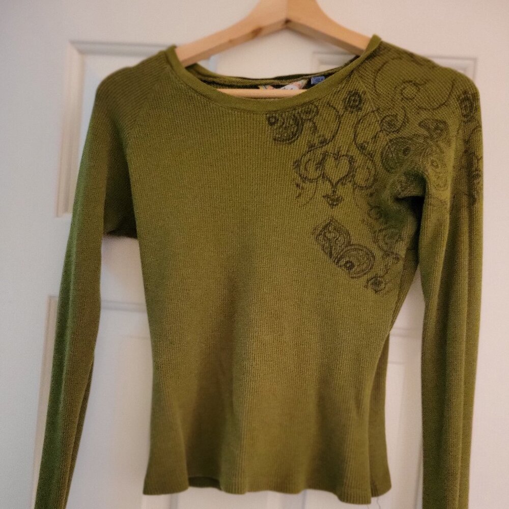 L.A.M.B. Gwen Stefani Fall 2005 Green Thermal Size L
